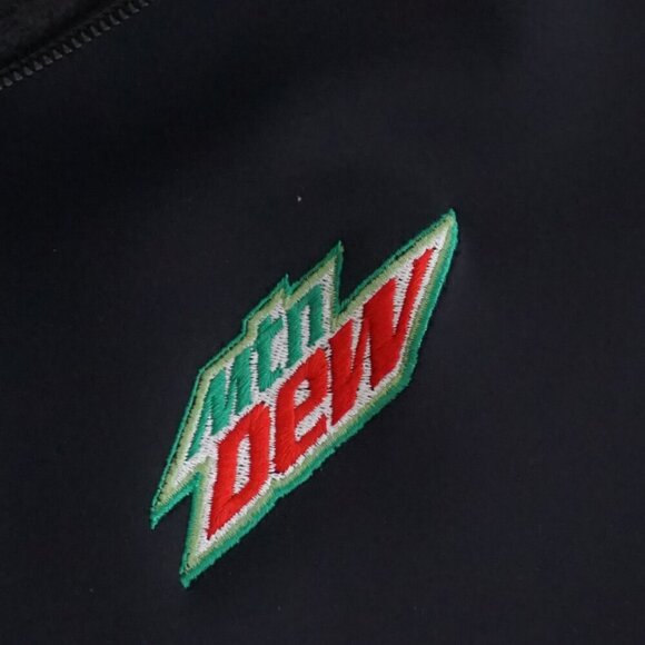 Nike Golf Thermafit Black Gray Embroidered Mtn Dew Zip Up Activewear Jacket L - Picture 11 of 12